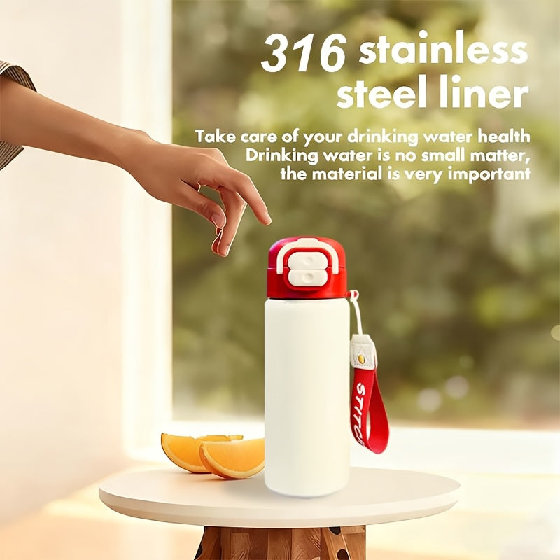 18oz Stainless Steel Cup, High Quality Insulated Mug, Solid Color Travel Tumbler, Double-Wall Vacuum Water Bottle, Reusable Insulated Mug, Straw Insulated Bottle, Perfect Gift for Valentine's Day Christmas Thanksgiving, Ideal for Outdoor Activities