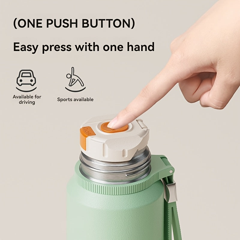 Insulated Tumbler with Lid, 24-Hour Hot & Cold Retention, Portable Handle and Cup Cover for Outdoor Use\u002FCamping