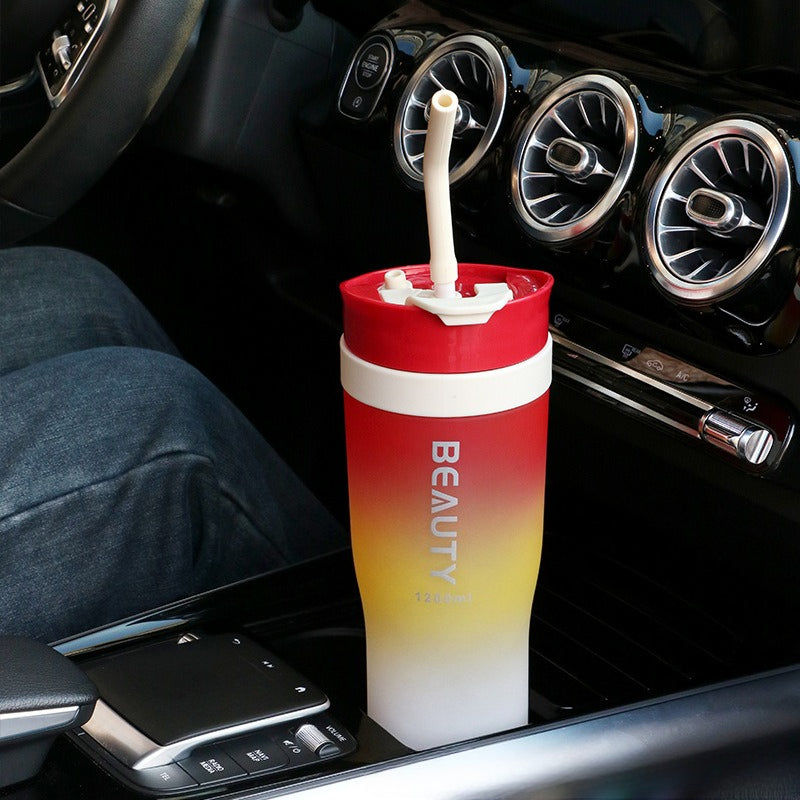 Multi-color Car Cup Ice Master Plastic Water Cup, a Large-capacity Cup Suitable for Sports and Outdoor Use, for Both Men and Women
