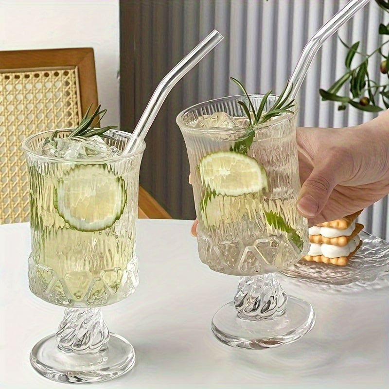 of Personalized Design Glass Goblets in French Court Style, Suitable for Red Wine, Fruit Juice, Coffee, And As Kitchen Tools for Restaurants