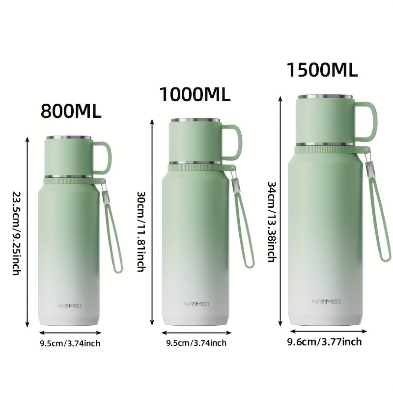 Insulated Tumbler with Lid, 24-Hour Hot & Cold Retention, Portable Handle and Cup Cover for Outdoor Use\u002FCamping