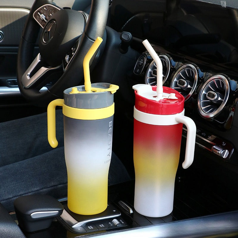 Multi-color Car Cup Ice Master Plastic Water Cup, a Large-capacity Cup Suitable for Sports and Outdoor Use, for Both Men and Women